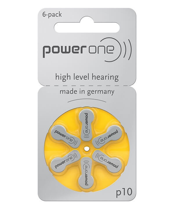Power One Mercury Free Hearing Aid Batteries Size P312 