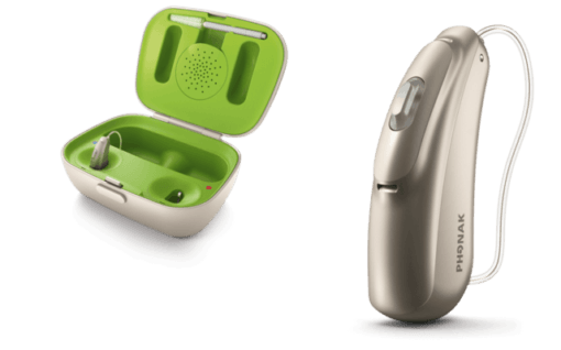 Phonak audeo B-R and recharger case