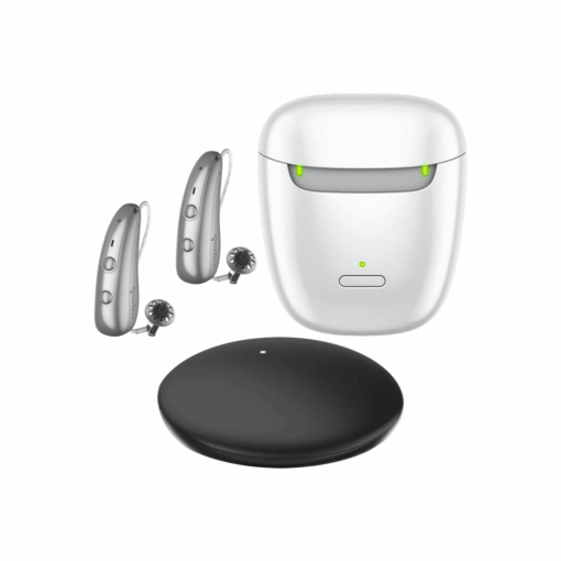 Signia Pure Charge & Go BCT 7 IX (Pair) Hearing Aids with Portable Charger Case and TV Streamer