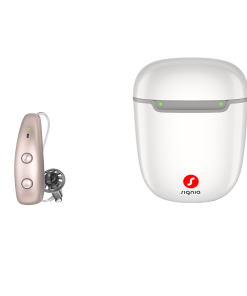 Signia Pure Charge&Go MaX 3 Quad-Processor AI Hearing Aid (Single) with Portable Charging Case